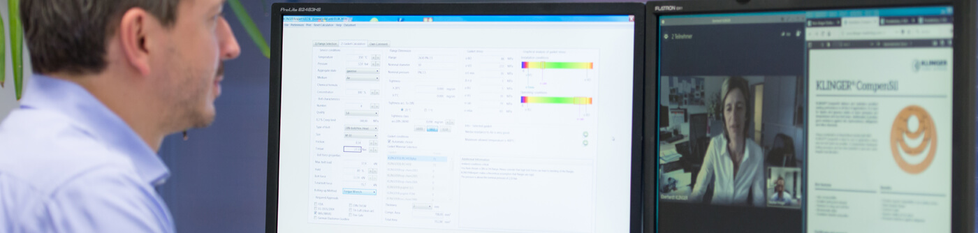 KLINGER Expert gasket calculation tool top image banner