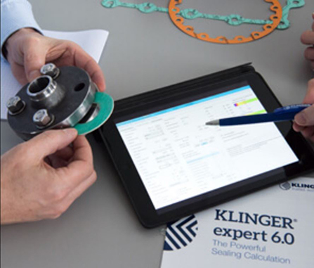 KLINGER Expert gasket calculation & selection software on ipad