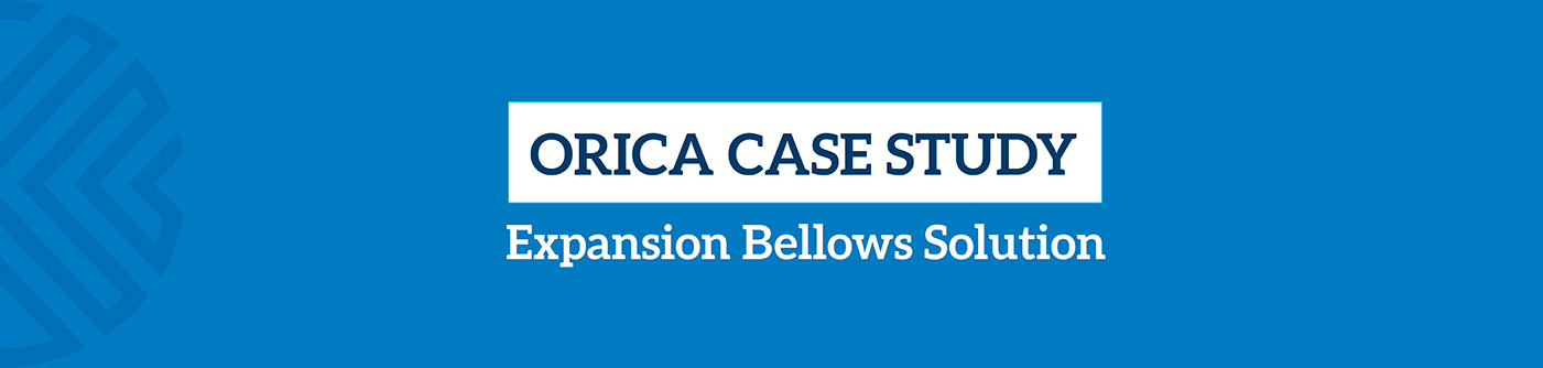 Orica case study, expansion bellows solution top banner
